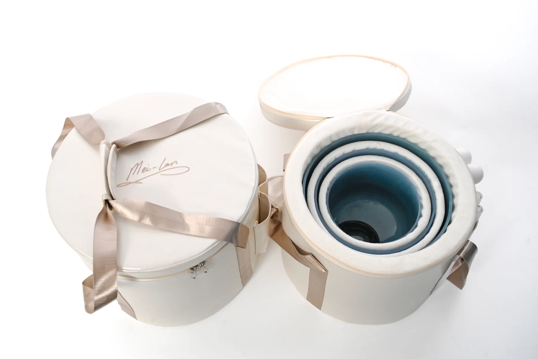 Protective Lapis bowl carrying cases